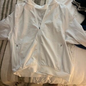 Women's White Hooded Jacket